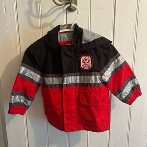 (3/$20) Carter's 6/9m red Firefighter light weight water resistant Jacket